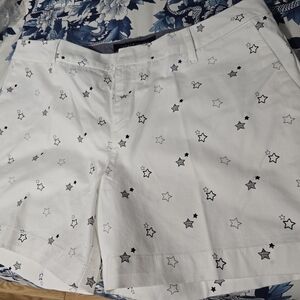 White Star-Patterned Women's Shorts